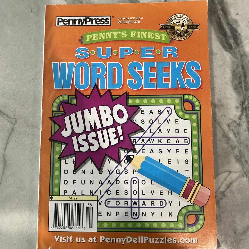 Lot 3 Penny Press Penny's Finest SUPER‎ Word Seeks Jumbo Issues